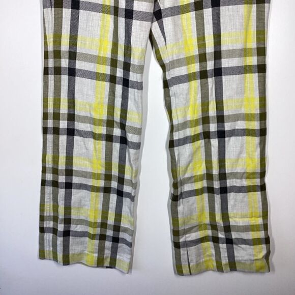 Current Air Los Angeles Plaid striped straight leg pants Size Medium - Picture 3 of 15